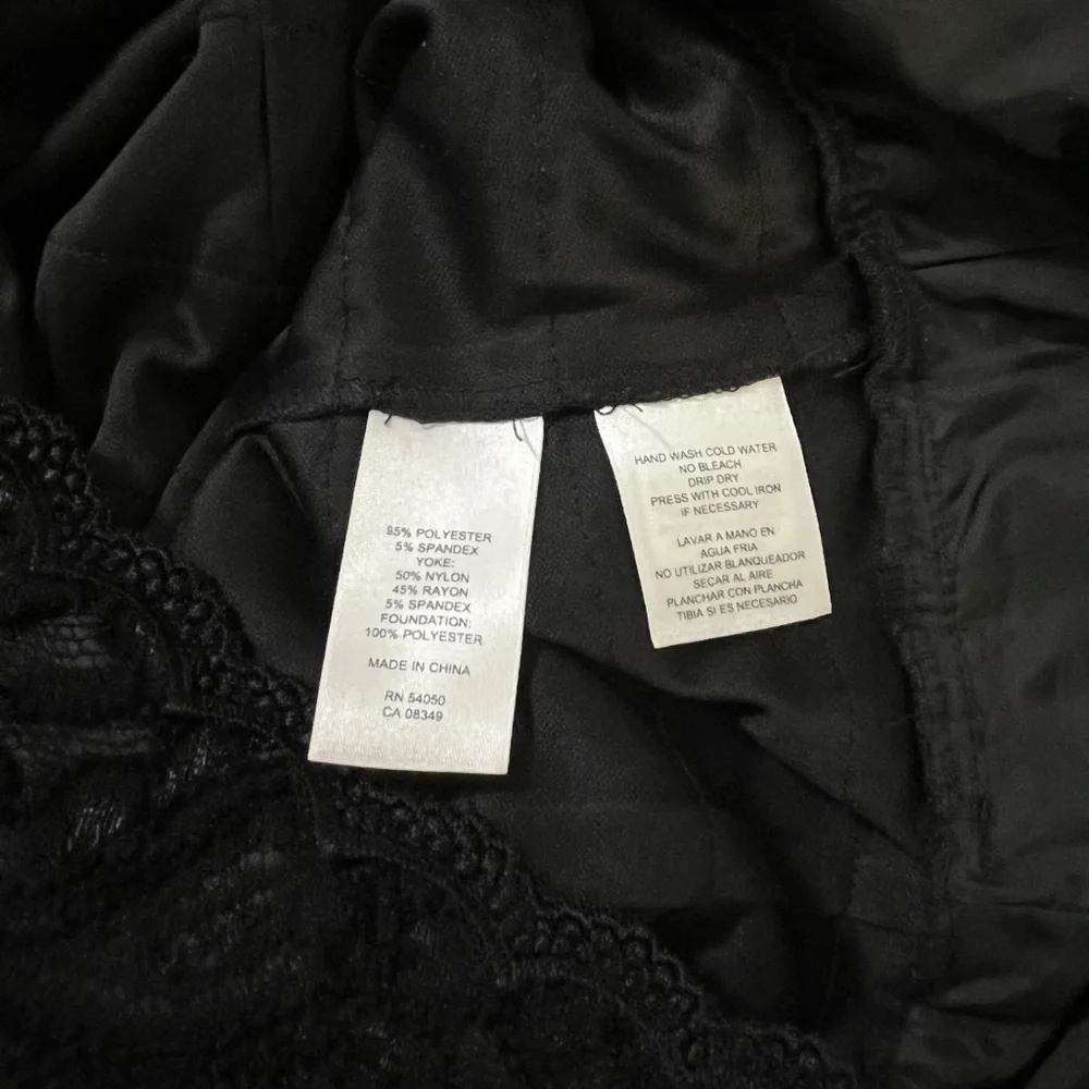 JONES WEAR Black Lace Tiered Dress/Size 4 - Picture 11 of 14